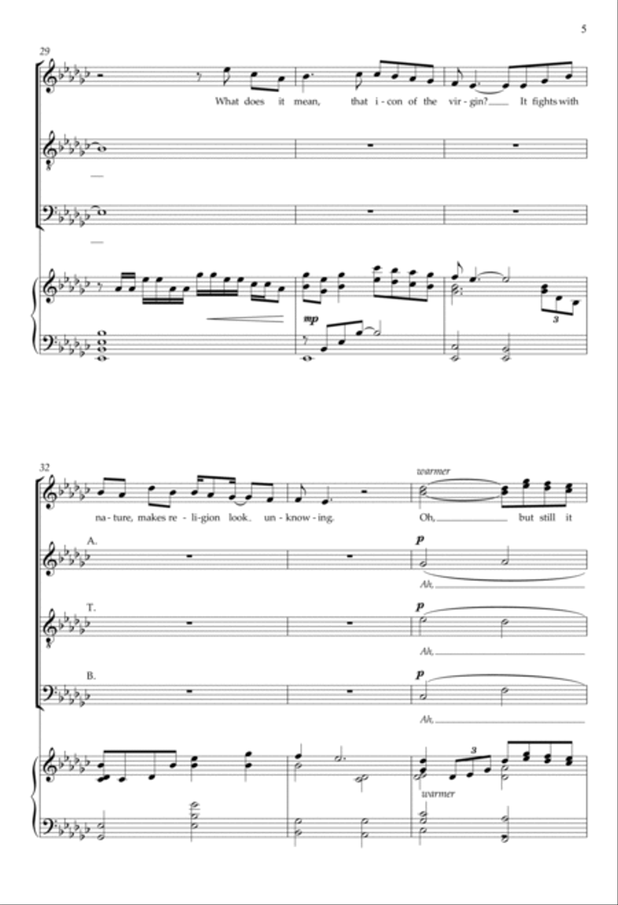 Lullaby Of Winter Lullaby Of Winter 4-Part scores gallery preview page 5
