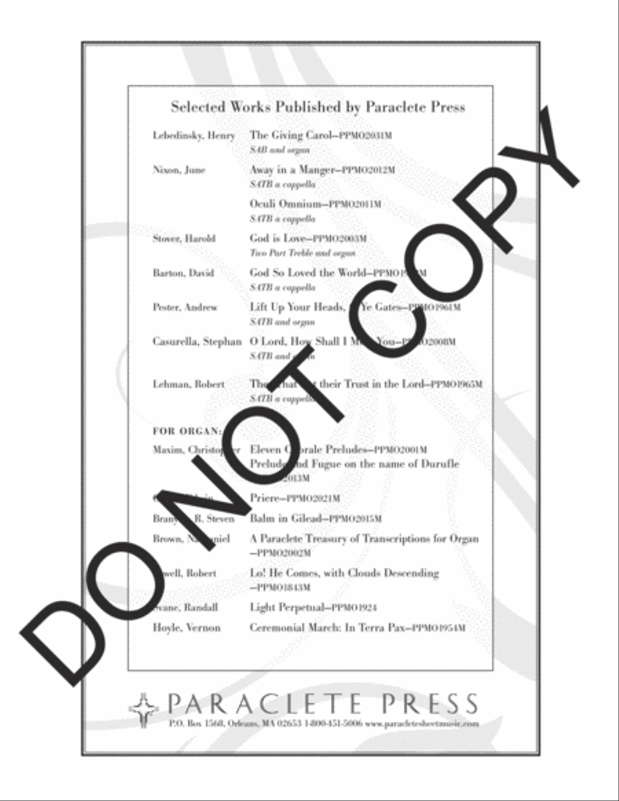 Prayer of St. Augustine 4-Part scores gallery preview page 7