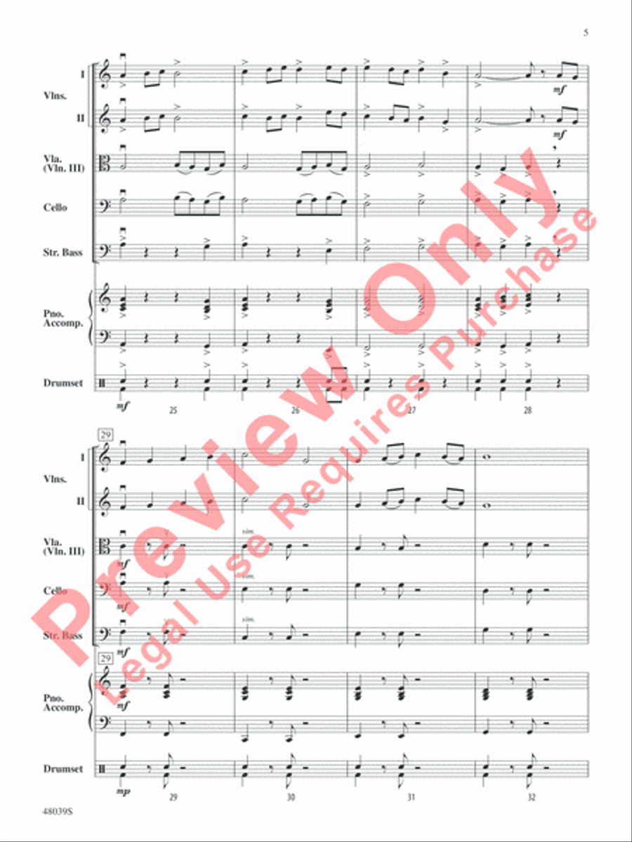Gibraltar: The Rock String Orchestra scores gallery preview page 6