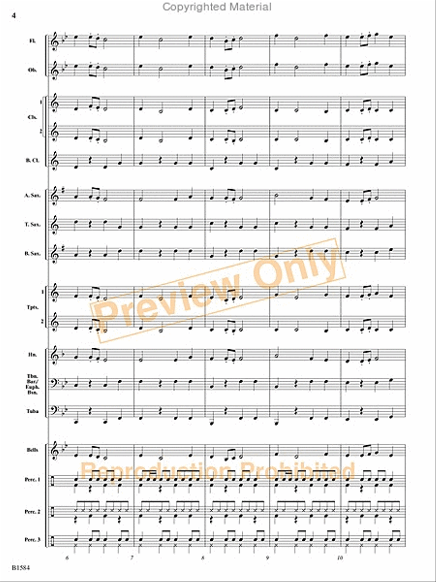 Cubano Bueno Cubano Bueno Concert Band scores gallery preview page 5