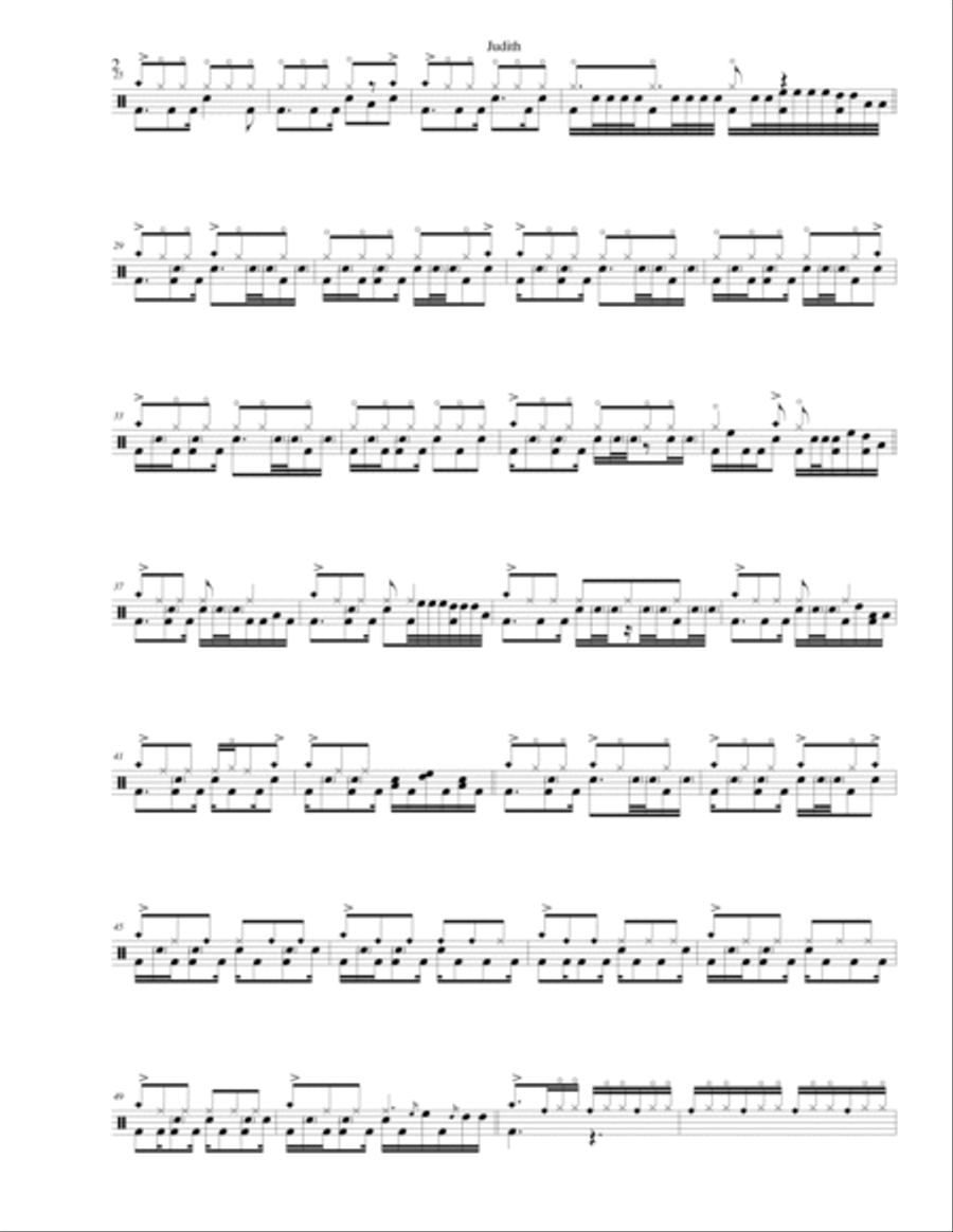 Judith Drum Set scores gallery preview page 2
