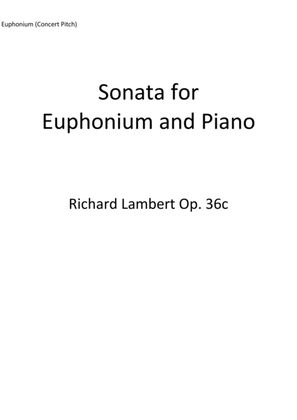 Book cover for Sonata for Euphonium and Piano
