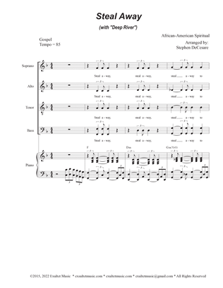 Book cover for Steal Away (with "Deep River") (Solo and SATB divisi)