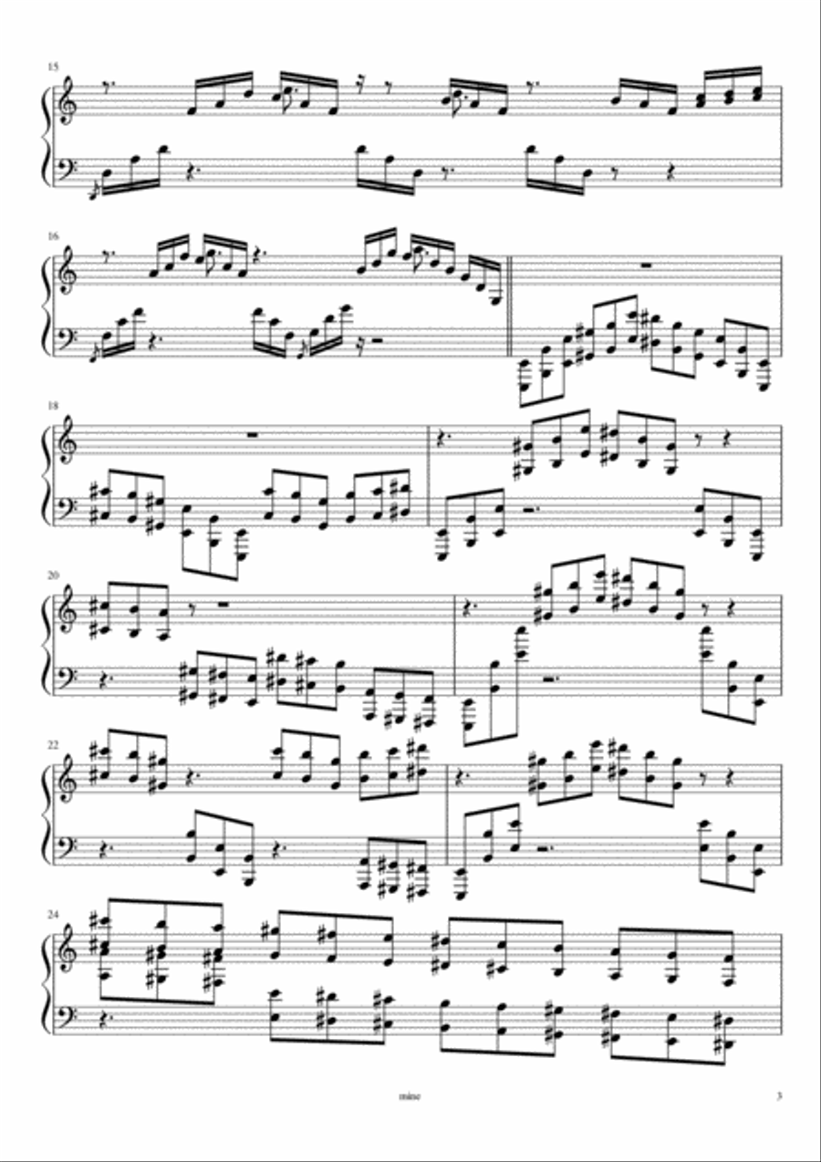 Etude de concert Etude de concert Piano Method scores gallery preview page 3
