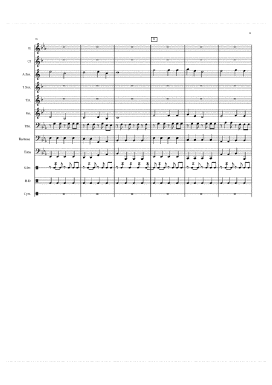 Southland March Concert Band scores gallery preview page 6