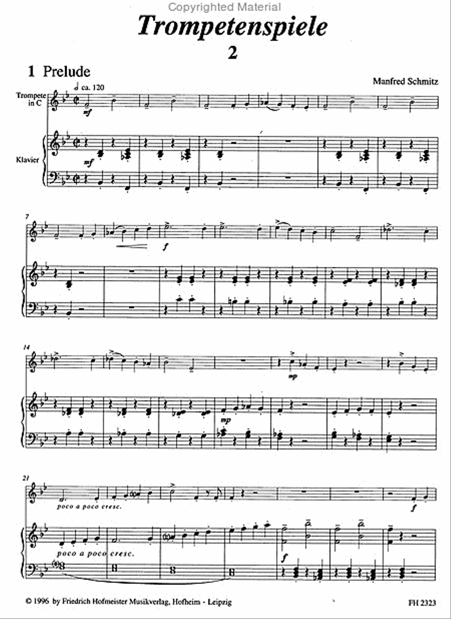 Trompetenspiele, Heft 2 Trumpet Solo scores gallery preview page 2