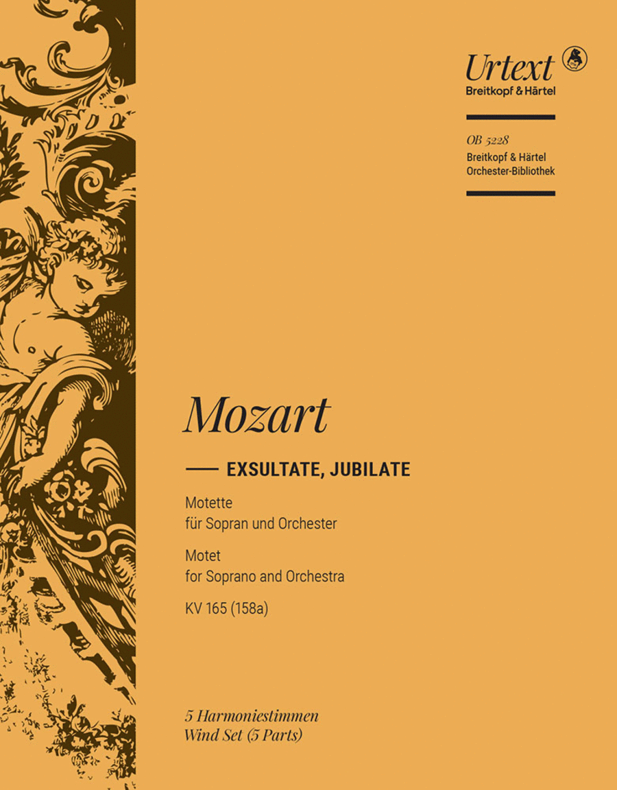 Exsultate, jubilate K. 165 (158a) by Wolfgang Amadeus Mozart Orchestra - Sheet Music