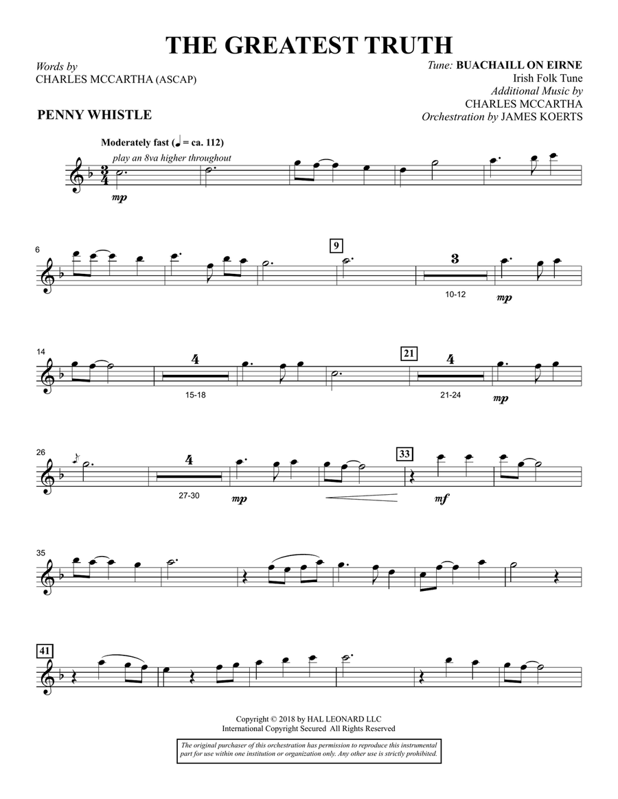 The Greatest Truth - Pennywhistle