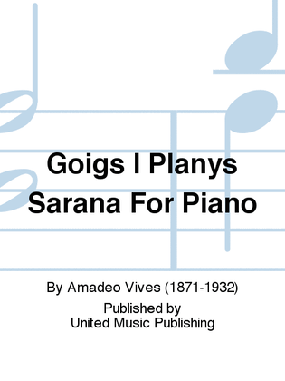 Goigs I Planys Sarana For Piano