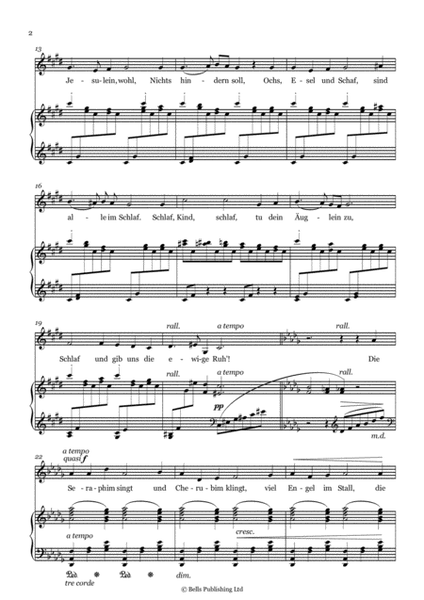 Christkindleins Wiegenlied, Op. 42 No. 2 (C-sharp minor)