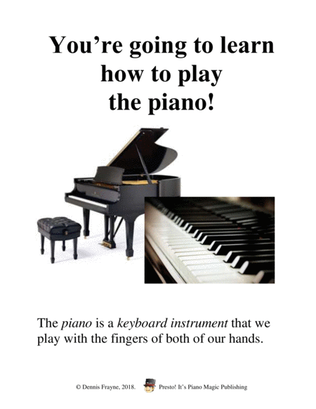Hot Cross Buns, with Introduction to the Piano (black key notation)