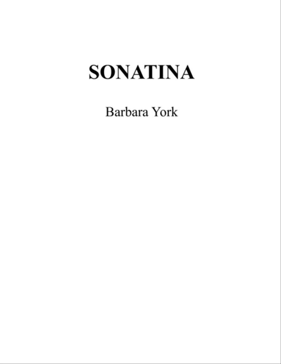 Sonatina Piano Solo scores gallery preview page 1