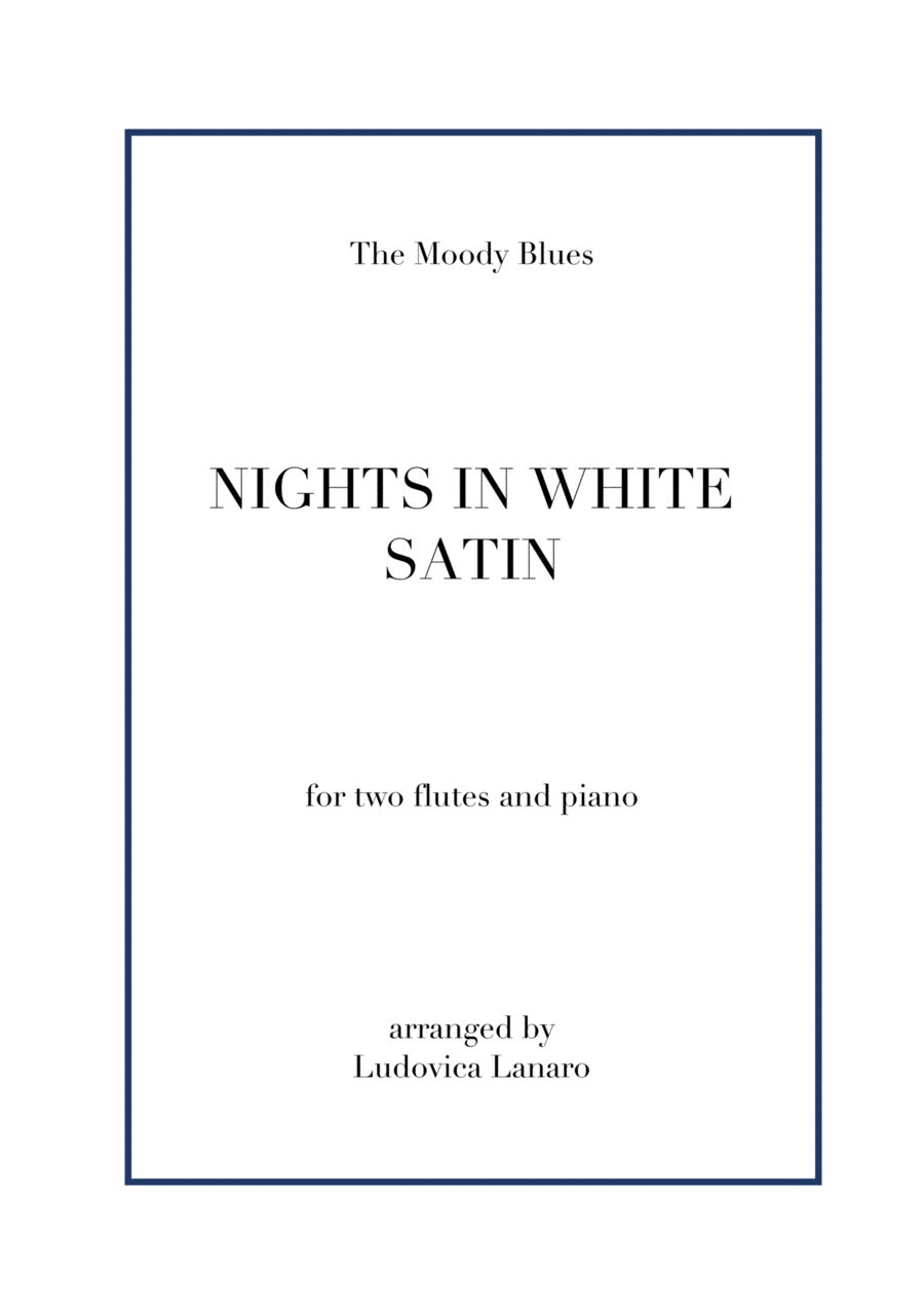 Nights In White Satin Flute Solo scores gallery preview page 1