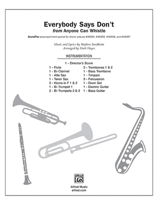 Book cover for Everybody Says Don't