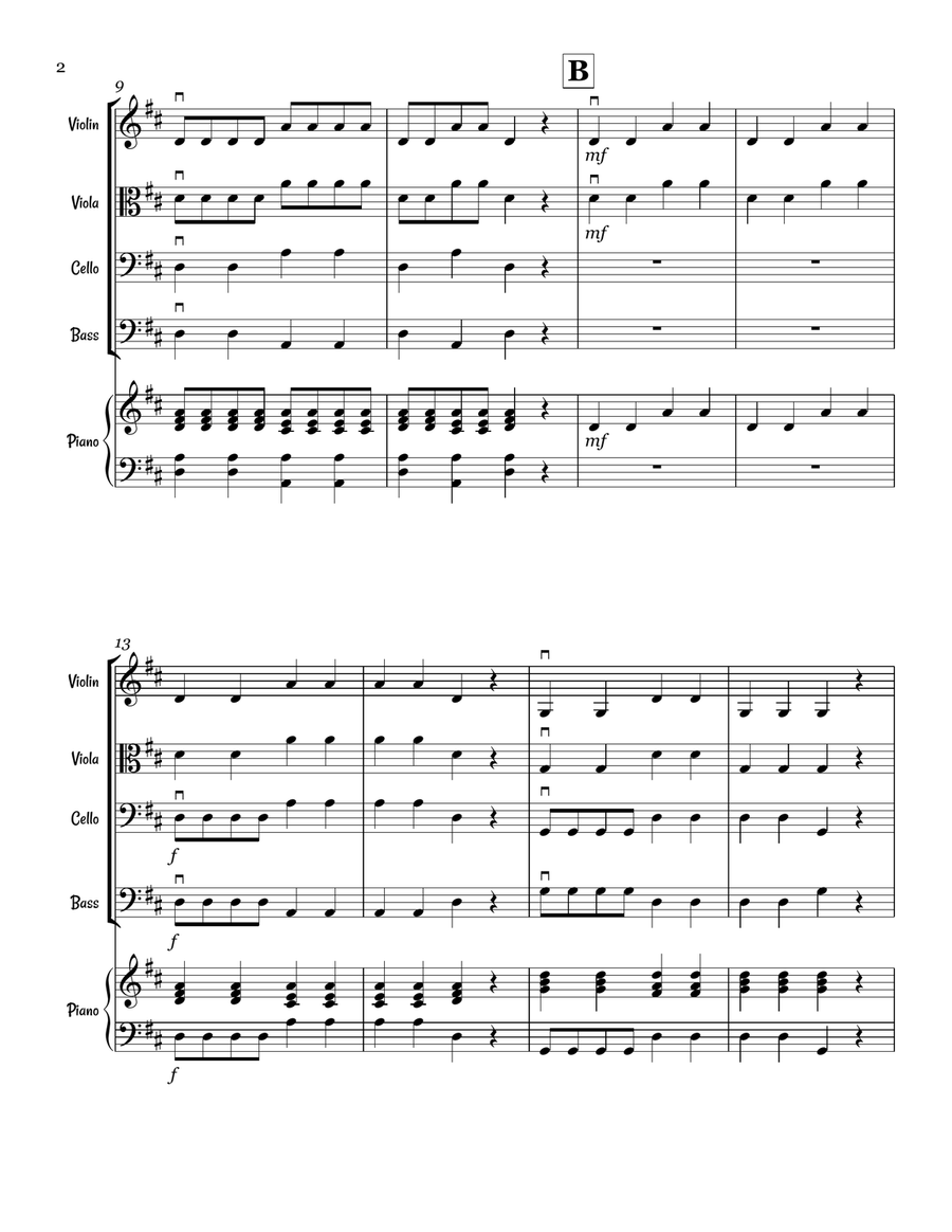 Alley Hop for Beginning String Orchestra String Orchestra scores gallery preview page 3