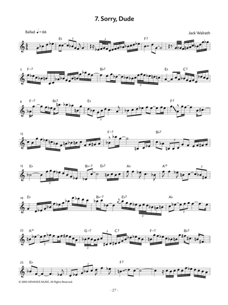 20 Melodic Jazz Studies for Trumpet