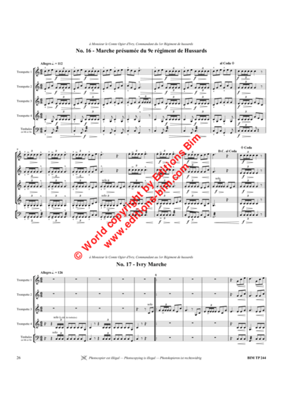 30 Marches Trumpet scores gallery preview page 17
