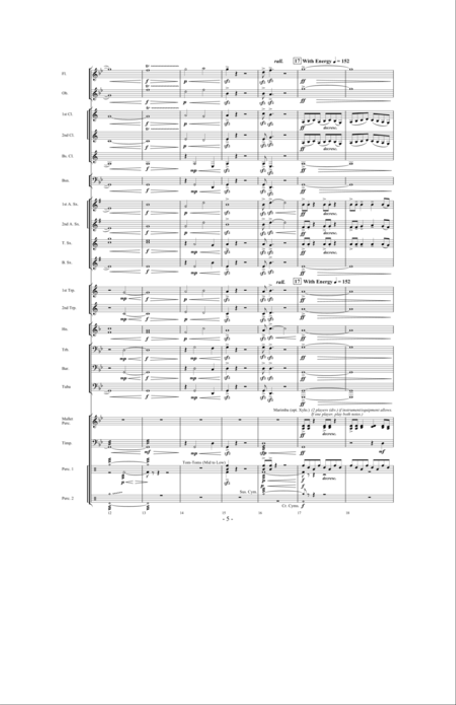 Legend of the Queen Anne's Revenge Concert Band scores gallery preview page 4