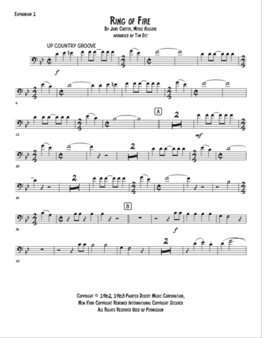 Ring Of Fire Ring Of Fire Brass Quartet scores gallery preview page 6