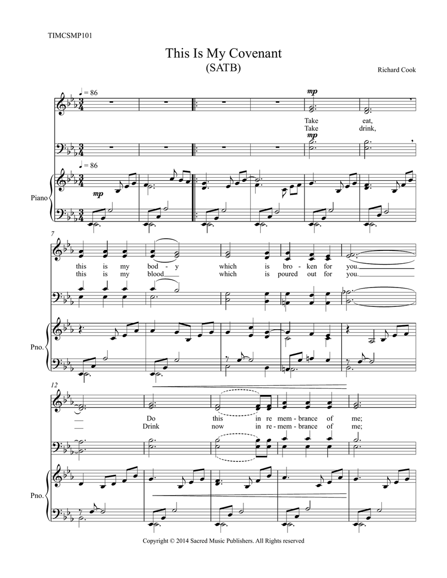 This Is My Covenant This Is My Covenant 4-Part scores gallery preview page 1