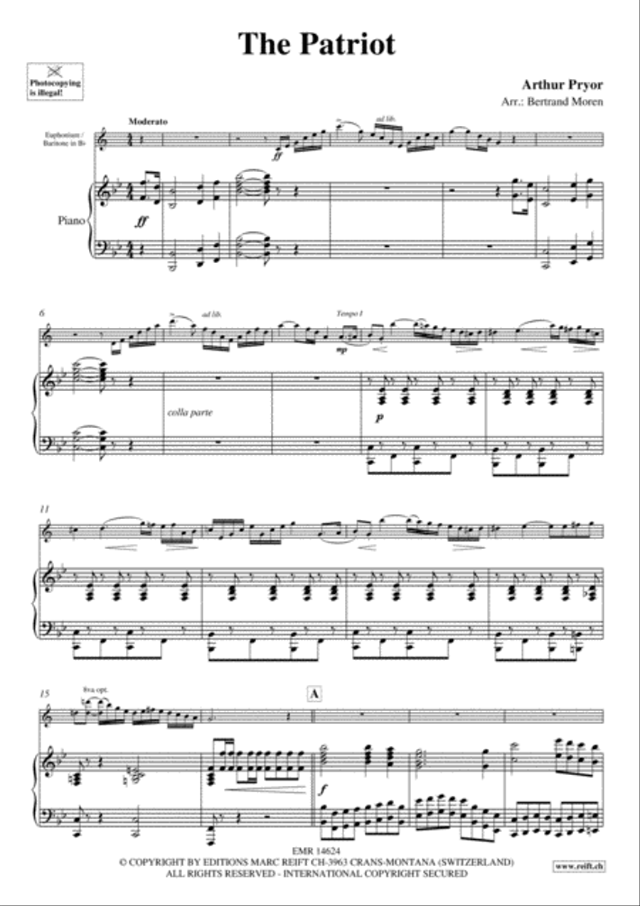 The Patriot Euphonium scores gallery preview page 3