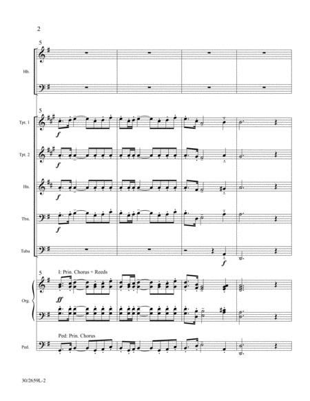 Festival Prelude on "Lancashire" - Brass Quintet Score and Parts image number null