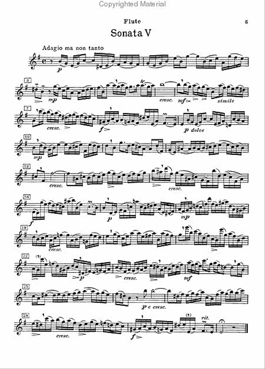 Sonatas for Flute and Piano, Vol. 2 Flute Solo scores gallery preview page 3