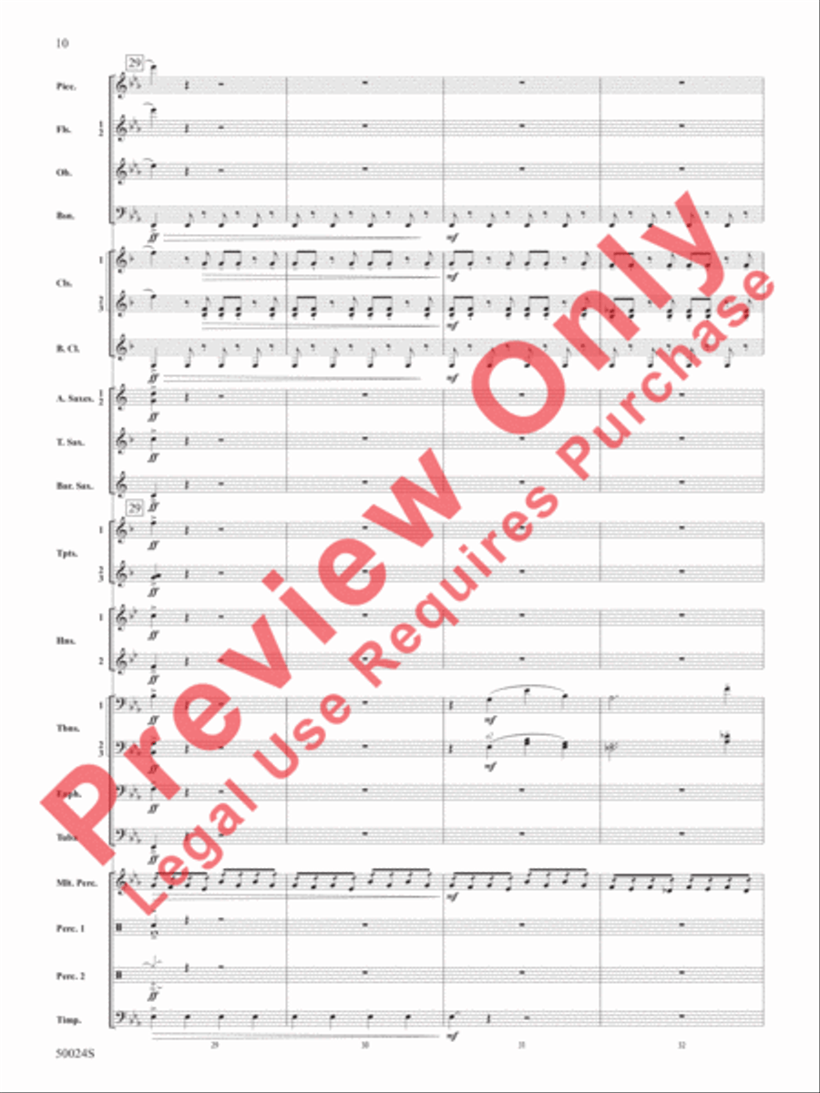 A Beacon of Light A Beacon of Light Concert Band scores gallery preview page 11