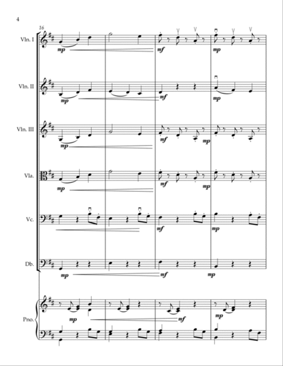 ICICLES DRIPPING FOR YOUNG STRING ORCHESTRA Chamber Music scores gallery preview page 4