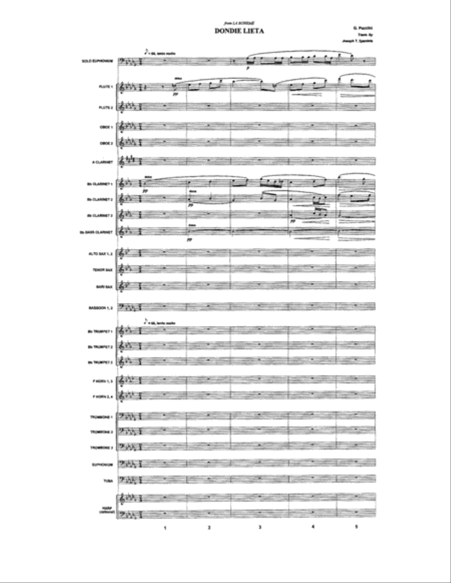 Dondie Lieta Dondie Lieta Euphonium scores gallery preview page 1