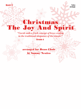 Book cover for Christmas The Joy & Spirit - Book 3 - Tuba