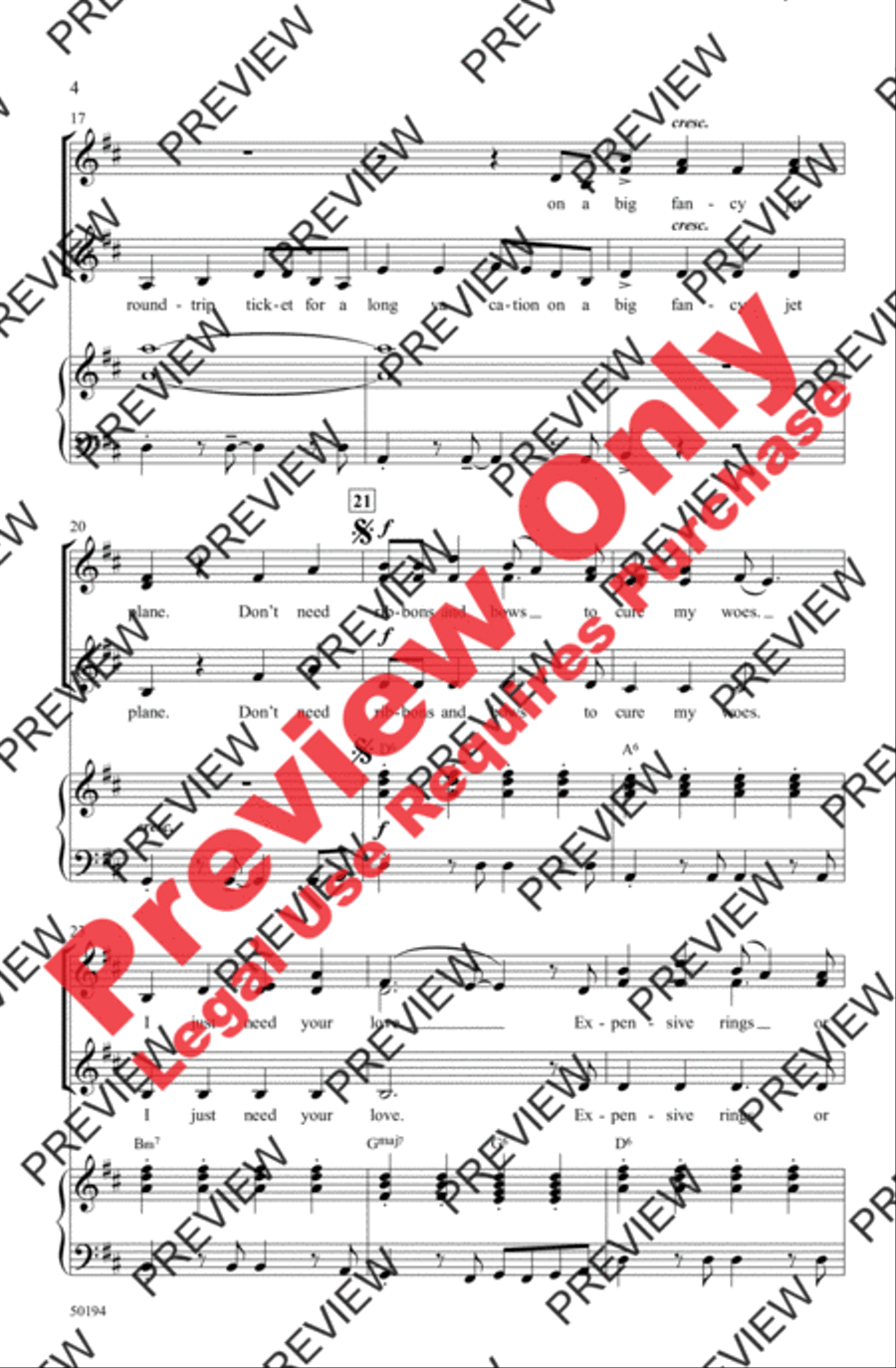 Ribbons and Bows Women's Choir scores gallery preview page 4
