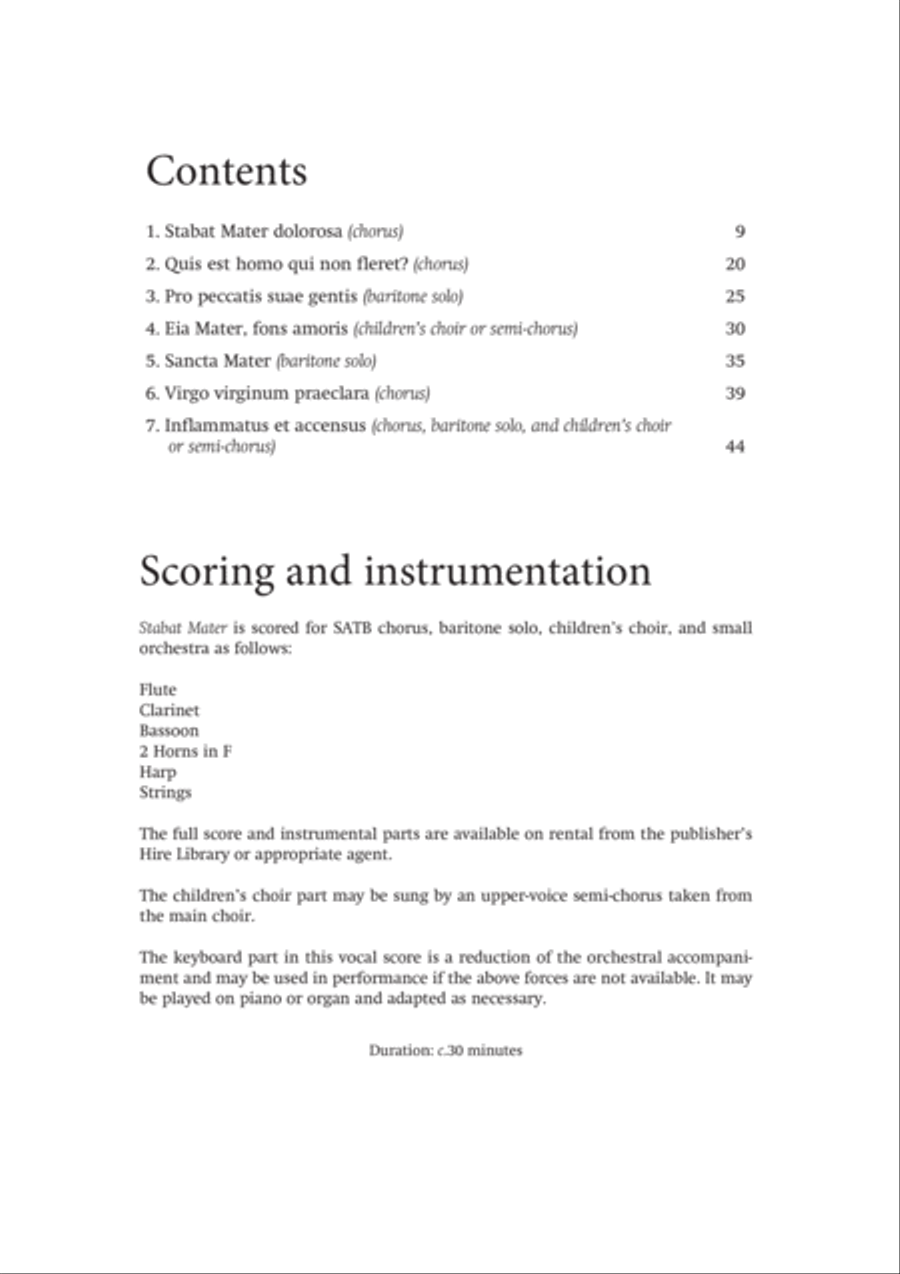 Stabat Mater Stabat Mater 4-Part scores gallery preview page 3