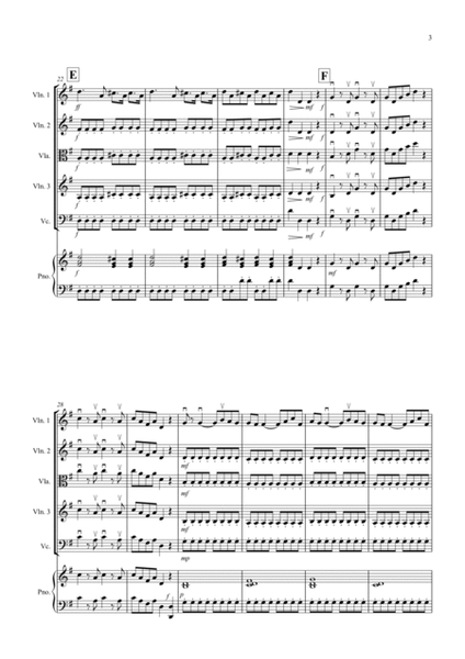 Eine Kleine Nachtmusik (1st movement) for String Quartet image number null