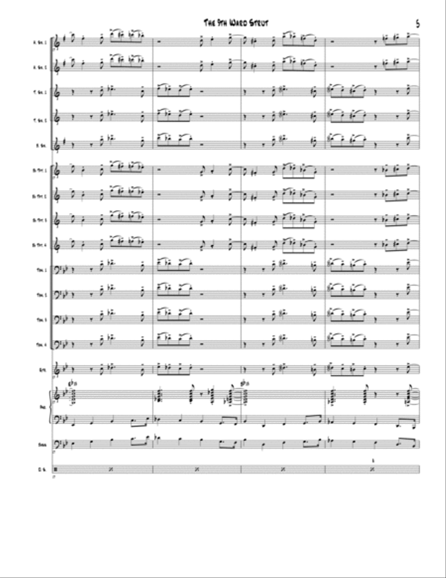 The 9th Ward Strut Jazz Ensemble scores gallery preview page 5