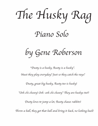 The Husky Rag Piano Solo