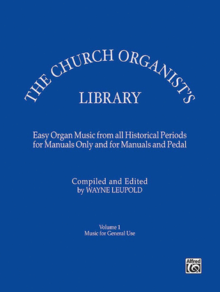 Book cover for The Church Organist's Library, Volume 1