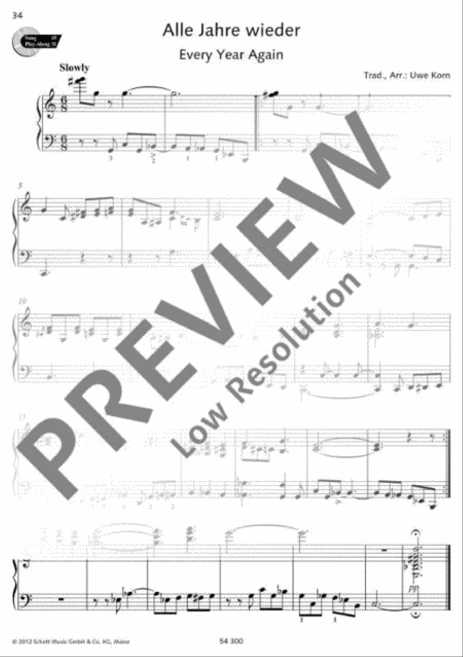 Every Year Again Every Year Again Piano Solo scores gallery preview page 2