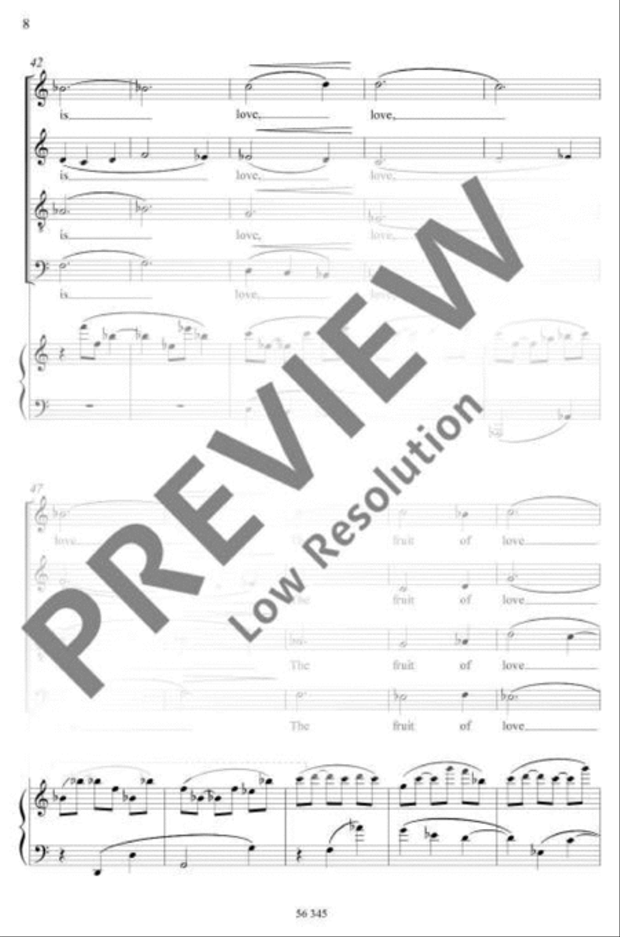 The Fruit of Silence Mixed Choir scores gallery preview page 9