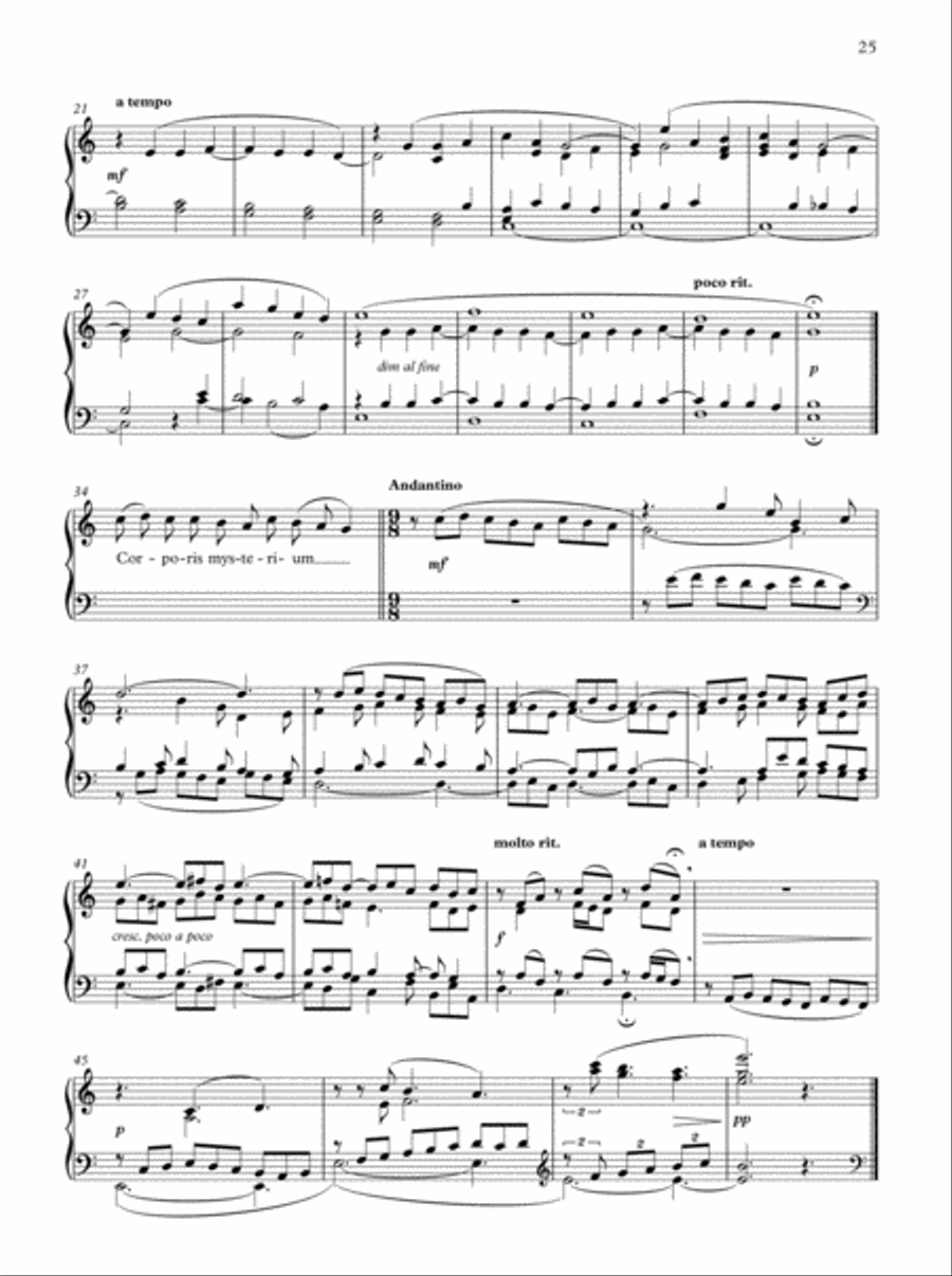 Oxford Book of Lent and Easter Organ Music for Manuals Organ Solo scores gallery preview page 25
