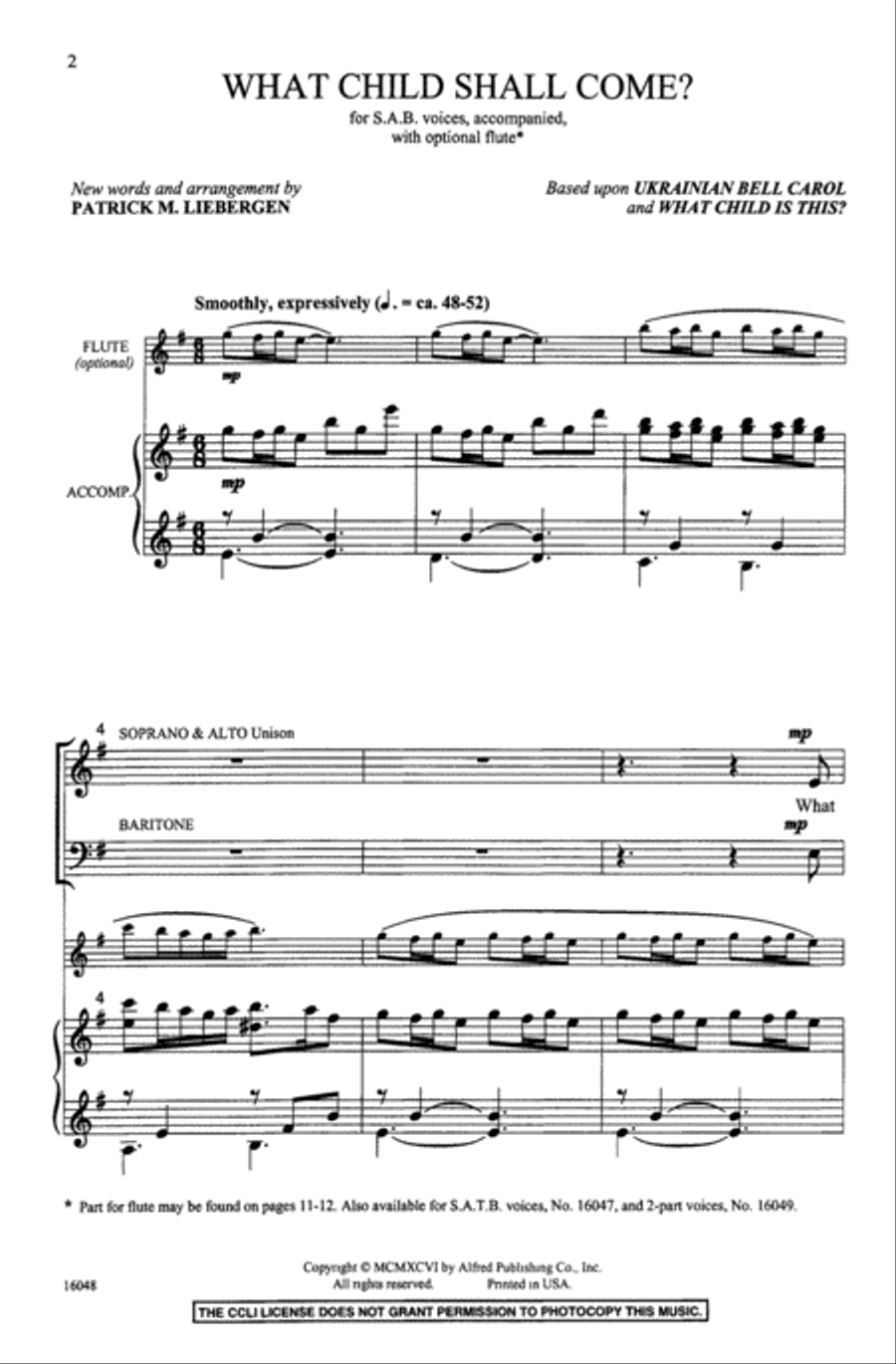 What Child Shall Come? 3-Part scores gallery preview page 13