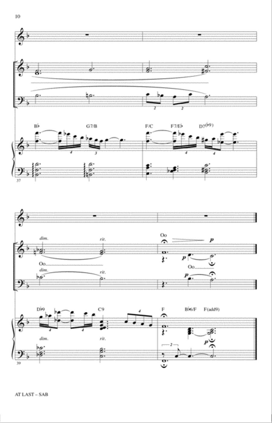 At Last (arr. Mac Huff) 3-Part scores gallery preview page 9