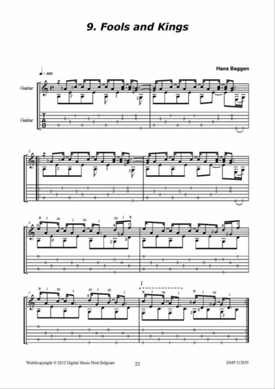 12 Cool Pieces For Guitar Classical Guitar scores gallery preview page 3