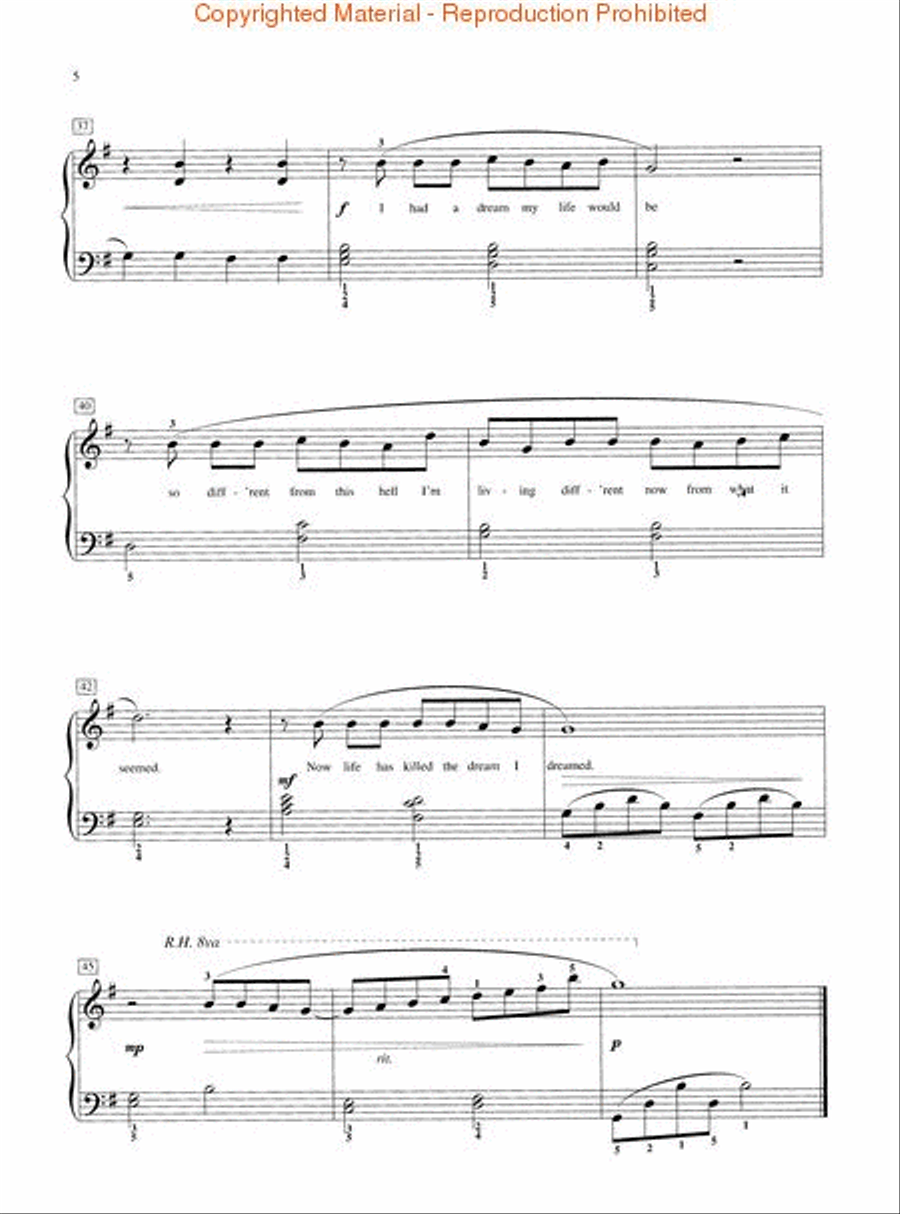 I Dreamed a Dream I Dreamed a Dream Piano Method scores gallery preview page 3