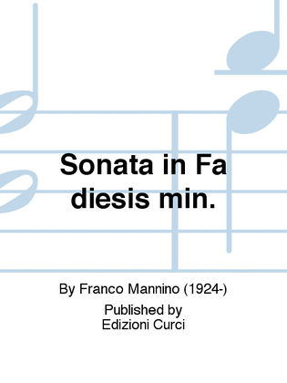 Sonata in Fa diesis min.