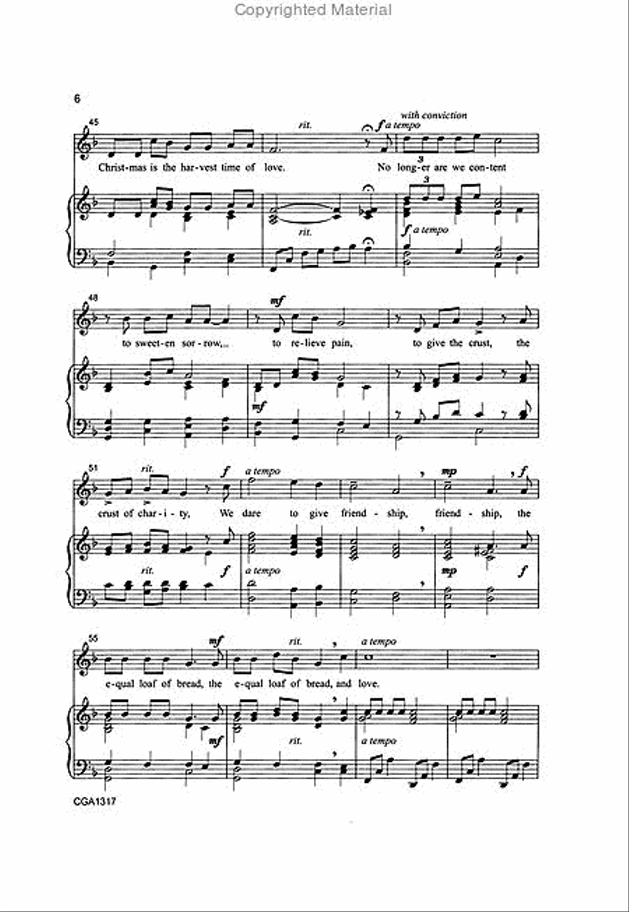 Christmas Is the Harvest Time of Love 2-Part scores gallery preview page 4