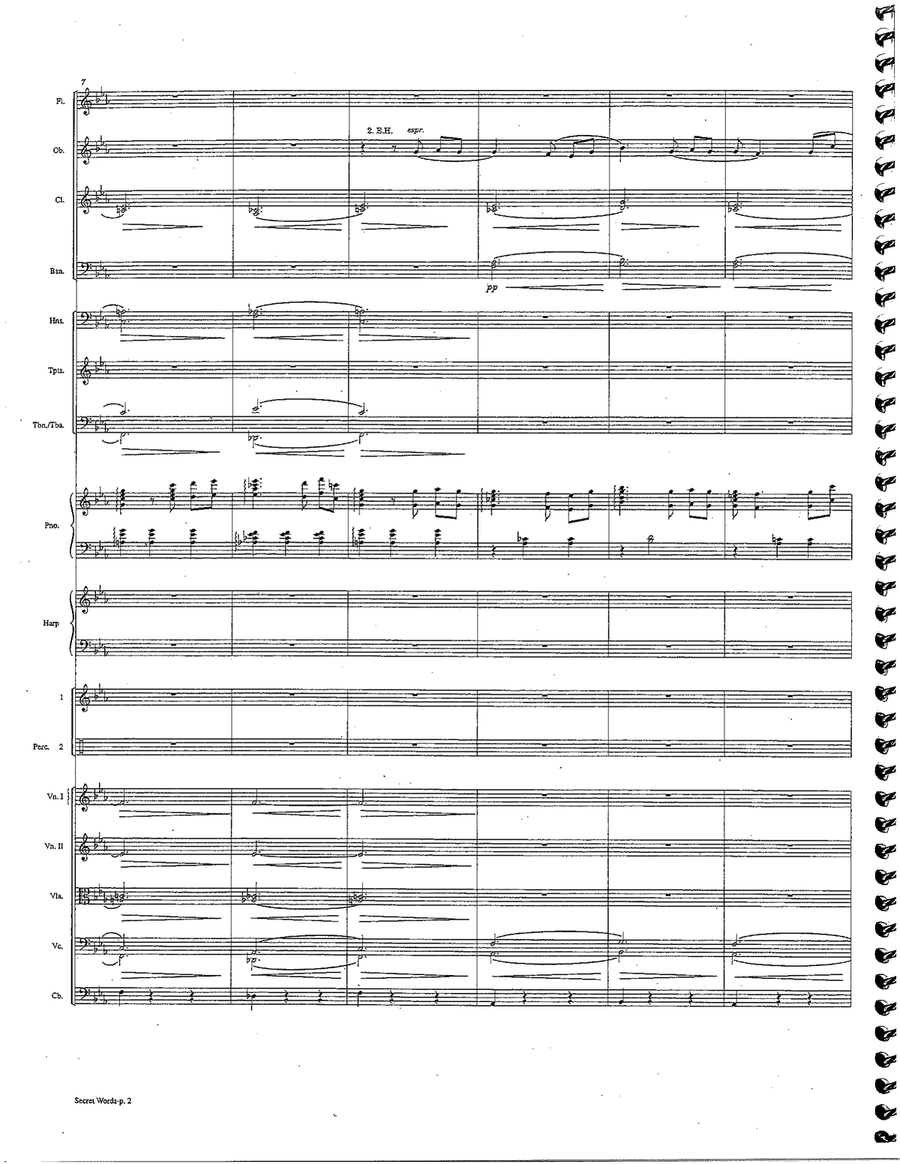 Secret Words - A Suite of Songs Large Ensemble scores gallery preview page 4