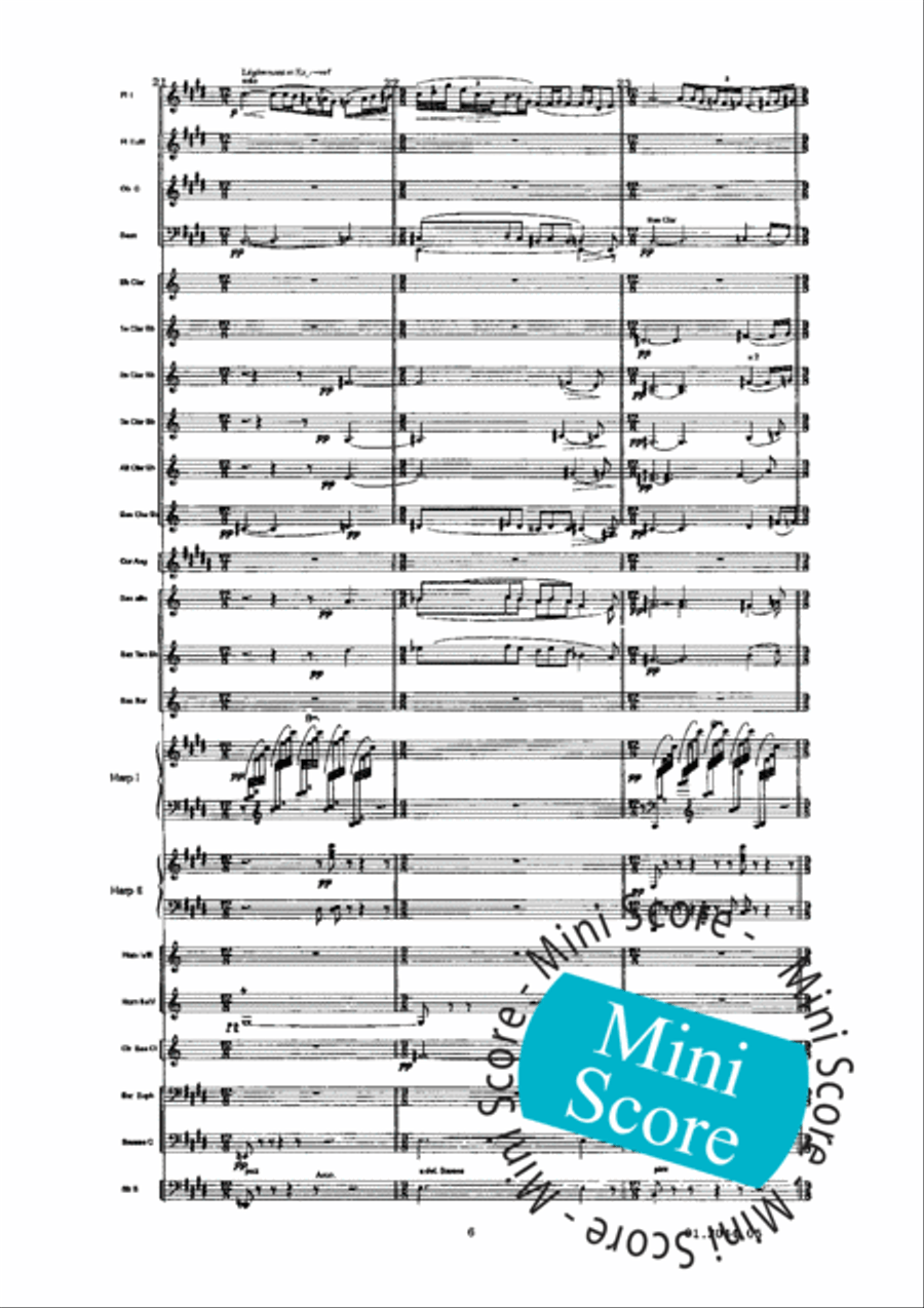 Prelude a L'Apres-Midi D'un Faune Concert Band scores gallery preview page 10
