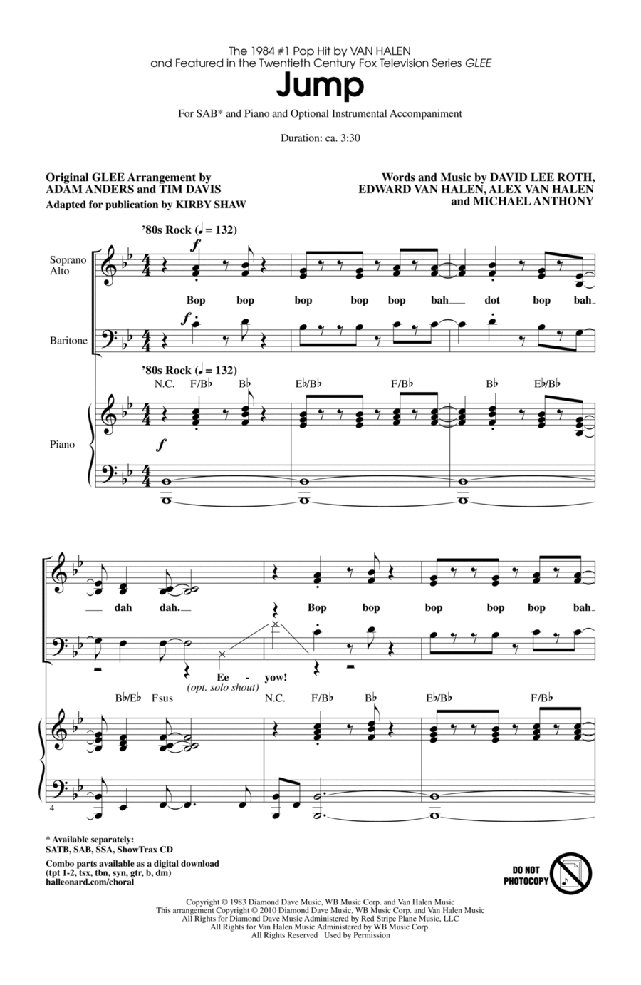 Jump (ed. Kirby Shaw) 3-Part scores gallery preview page 1
