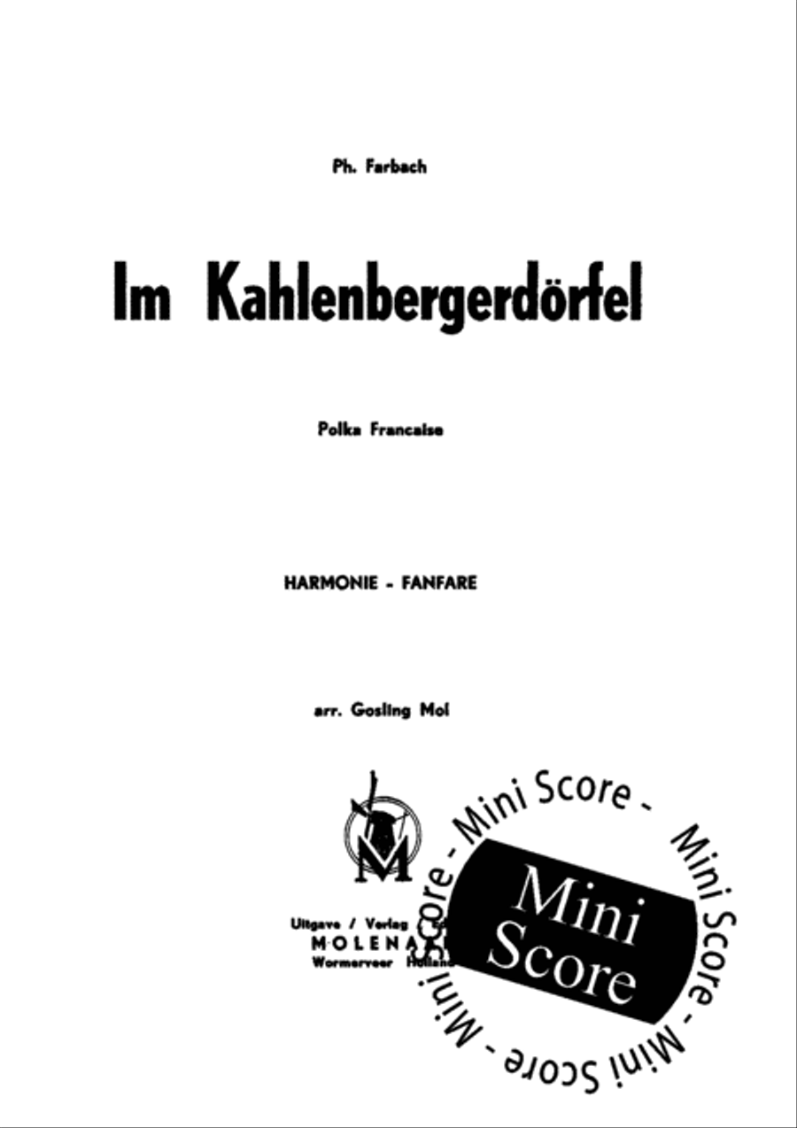 Im Kahlenbergerdorfel Fanfare Band scores gallery preview page 3